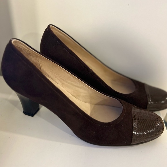 Authentic Colombian, Handmade Leather Brown Pumps Size 36. JES Collection. - Picture 2 of 4